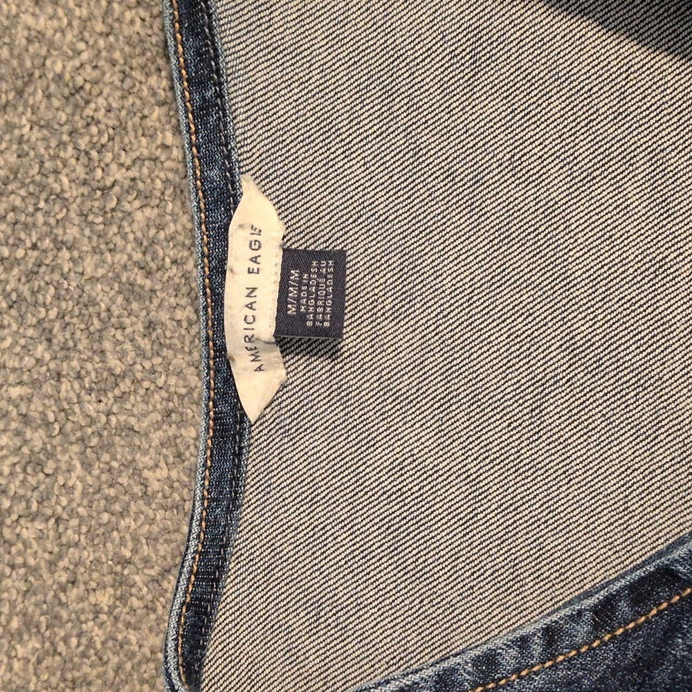 American Eagle Denim Longline Vest Size Medium - Picture 3 of 7
